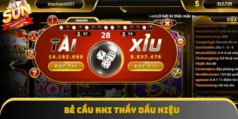 Bẻ cầu khi thấy dấu hiệu